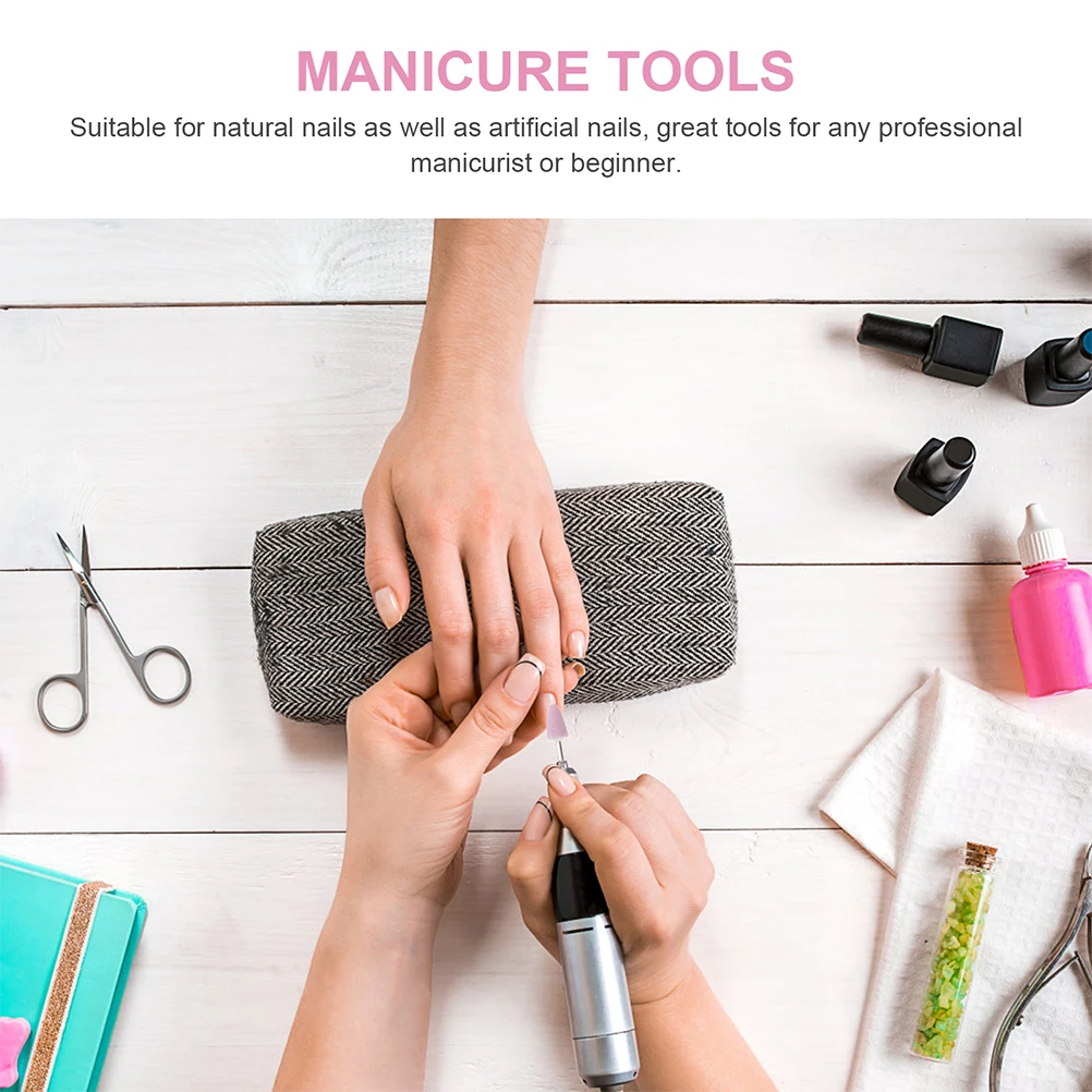 12 Stück Wolle Nagelschleifen Hochwertige glatte Polierköpfe für Maniküre Pediküre Nail Art Shaping Filing Polieren