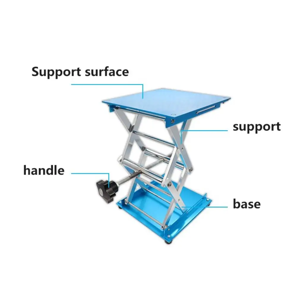 Table de Routeur en Acier Inoxydable, 100x100mm, Support de Levage de Laboratoire, Plateforme T1, Bancs de Travail pour Calcul et Gravure