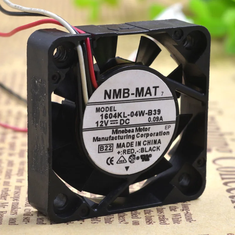 NMB 1604KL-04W-B39 4cm 4010 12V 0.09A 냉각 팬용 새 쿨러 팬 40x40x10mm