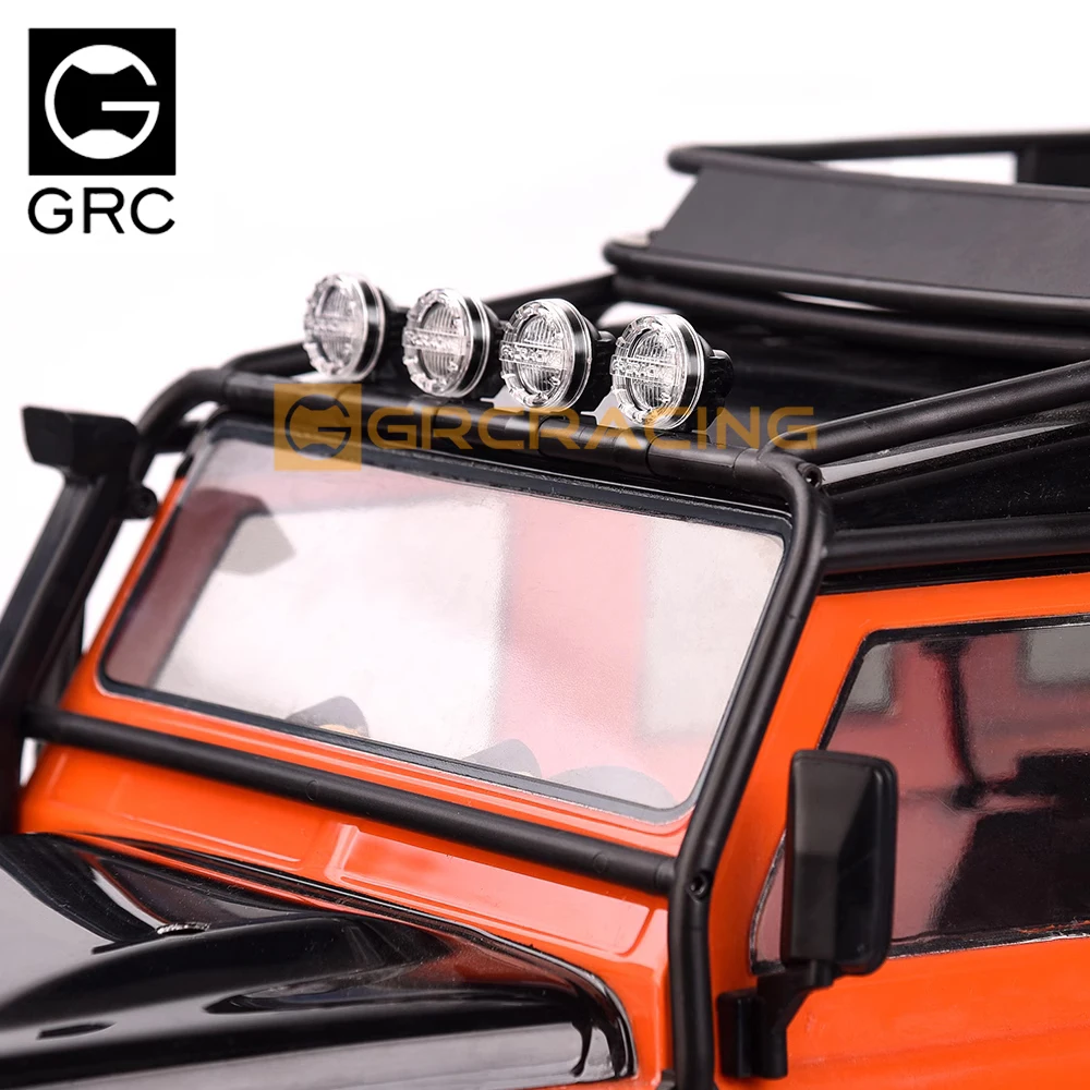 GRC 16mm round headlight off-road headlight searchlight suitable for 1:10 RC remote control vehicle TRX-4 TRX-6 SCX10 90046