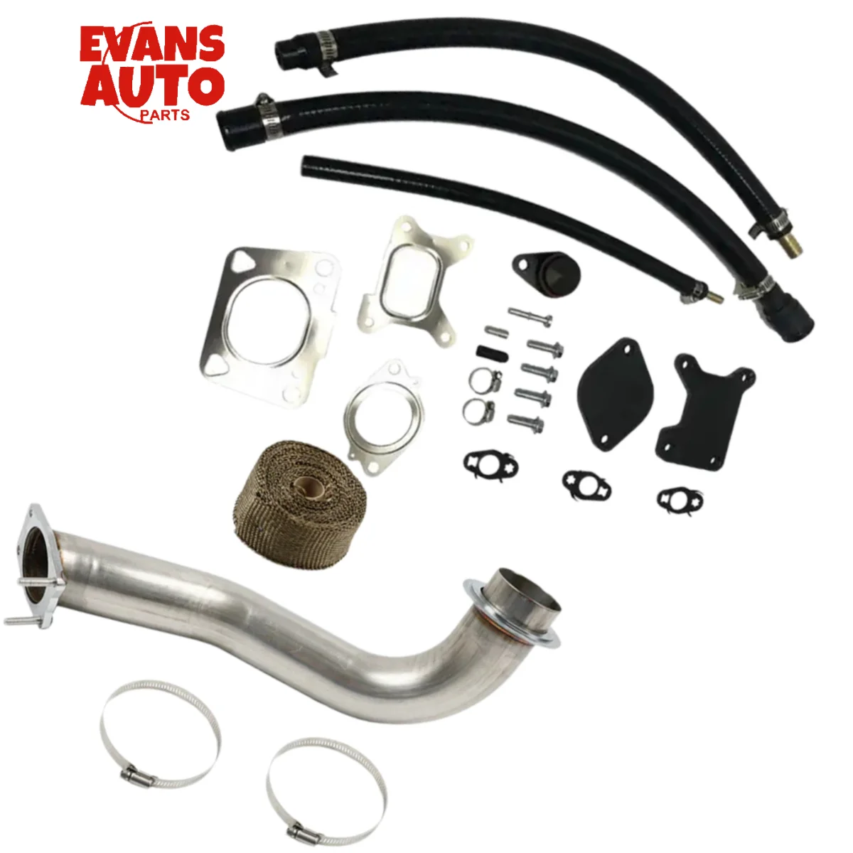 Kit de válvula EGR de escape de bajante de 3,5 pulgadas para Chevrolet Silverado y GMC Sierra 2017-2023 LSierra 2017-2023 l5p Duramax 6.6L tubo inferior