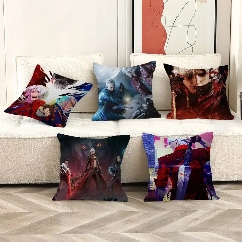 D-Devil May Cry cartoon pillow cover sofa cushion cover home room decoration children gift