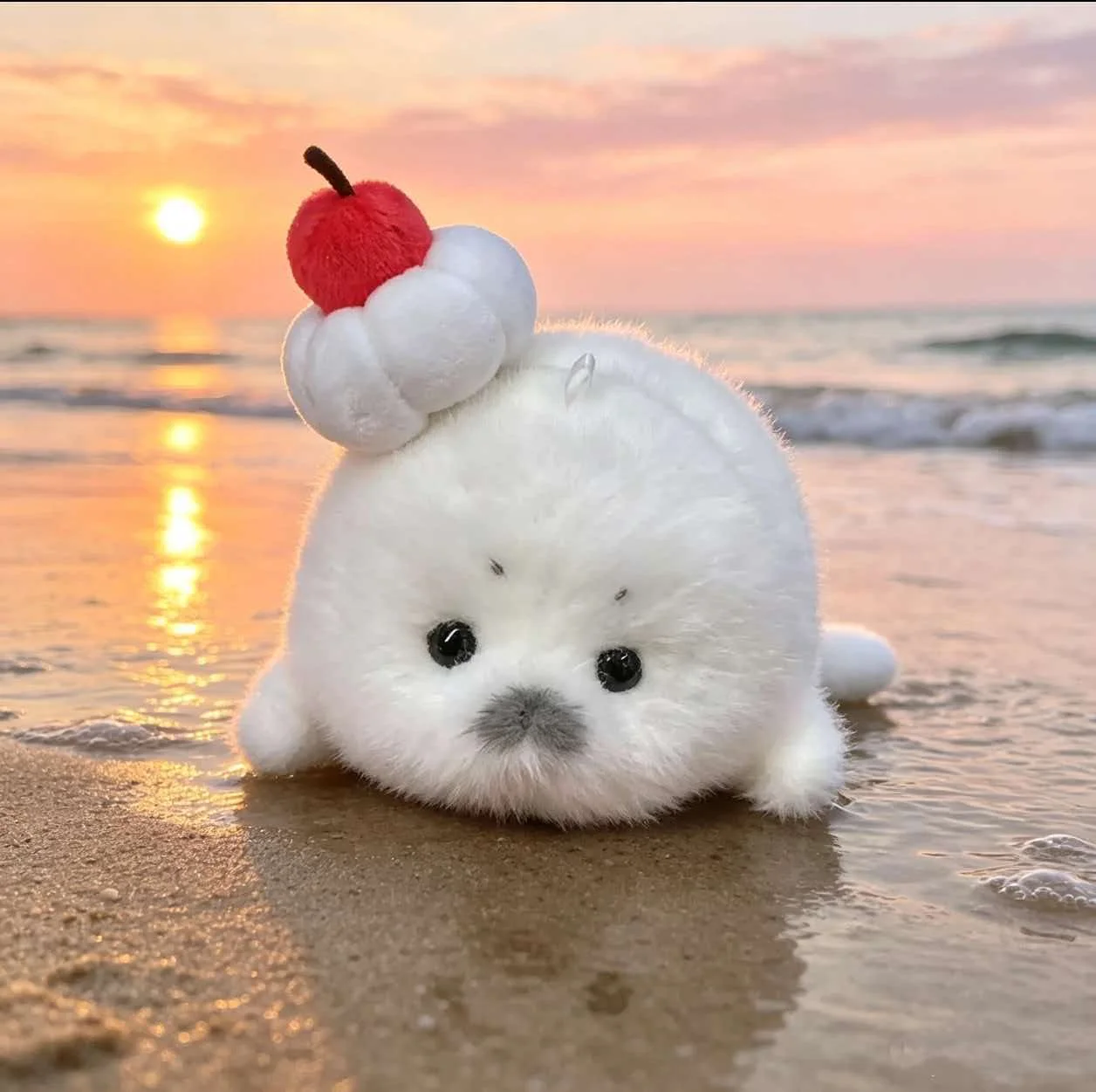 10cm Cute Glasses Wearing Simulation Little Seal Doll Plush Pendant Bag Hanging Fun Decorations Surprise Daily Gifts For Partner