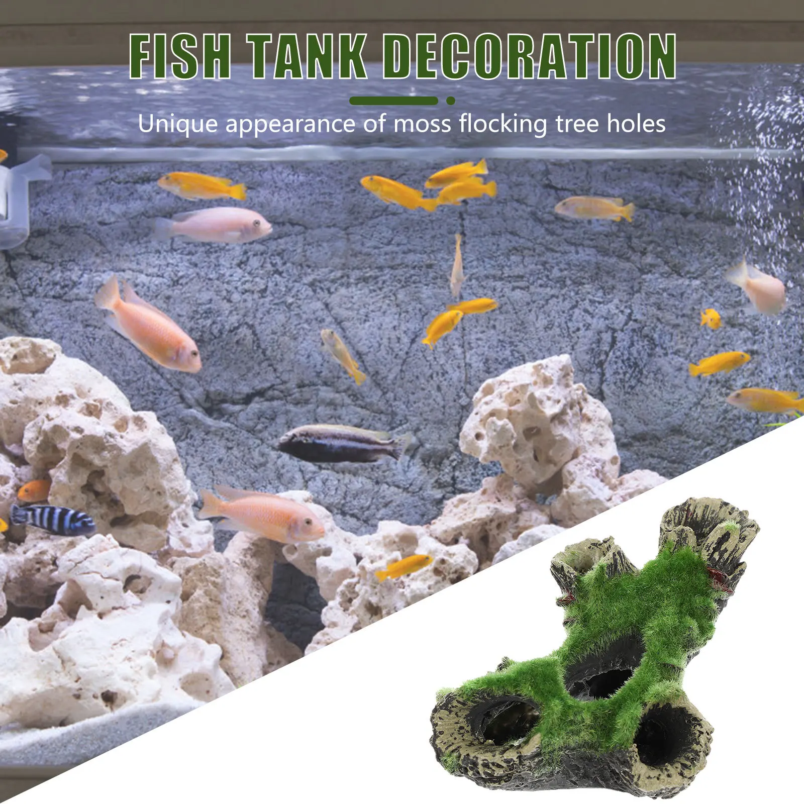 

Cave Fish Tank Accessories Aquarium Driftwood Decorations Ornament Tree Hide Hideaway Landscaping