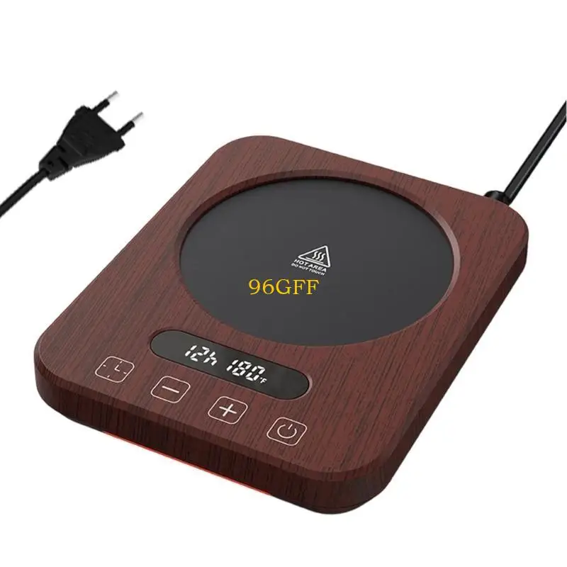 96GF 220V Coffee Mug Warmer Electric Cup Warmer Drink Warmer 80°C Constant Temperature Warmer for Heating Coffee Milk