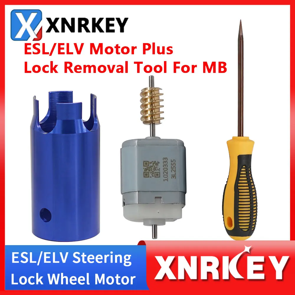 

XNRKEY New ESL ELV Steering Lock for Mercedes Benz Motor Wheel Motor&Open Dowel Pin Dedicated Tool EIS EZS Lock Removal Tool CW