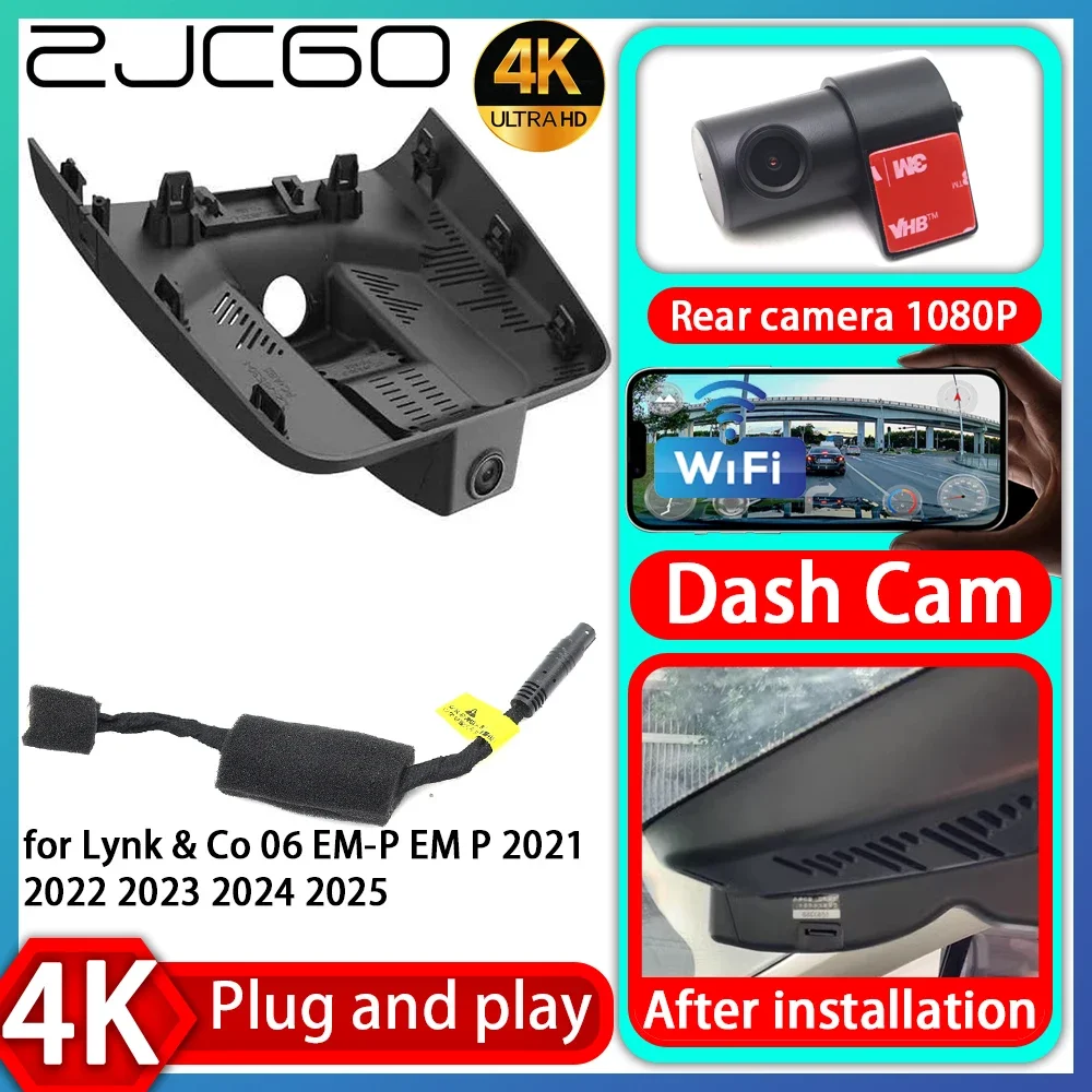 

UHD 4K 2160P Plug and Play DVR Dash Cam Video Recorder for Lynk & Co 06 EM-P EM P 2021 2022 2023 2024 2025