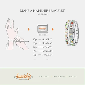 Hapiship-STALLASTAL SEHLE HAMISH HAMISH ZU EMAMEL COLP, I LIEBE Mama, Freund Baby, fites 9-mm-Armband, DJ717-B, 2023 10 Hauptverkaufsanhänger Bebe - №6