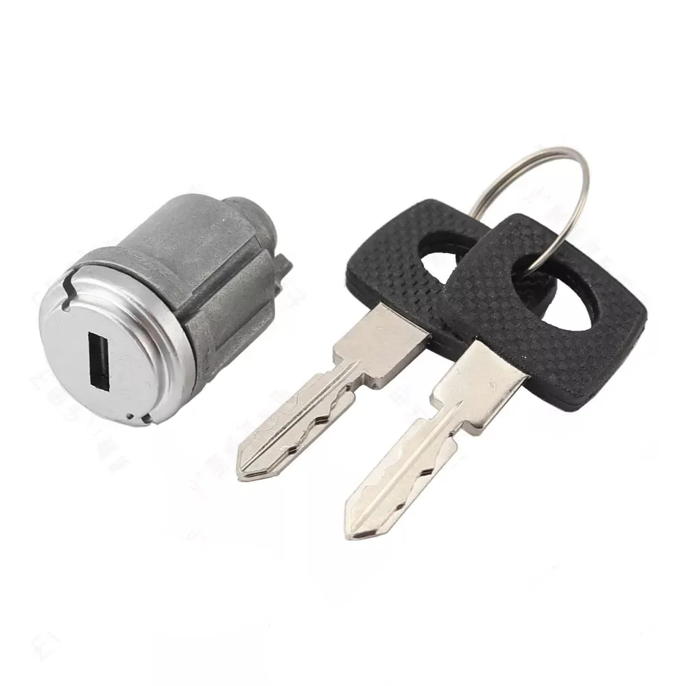 CHKJ Car Ignition Lock Cylinder Barrel Lock Core with 2 Key For Mercedes Benz W124 C124 W201 S124 Anti-Theft Milling Door Lock