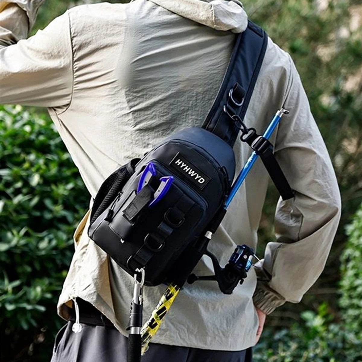 

Multi-functional Fishing Shoulder Bag Fishing Tackle Waterproof Bag Outdoor Capacity Fishing Lures Line Box Storage Accessories