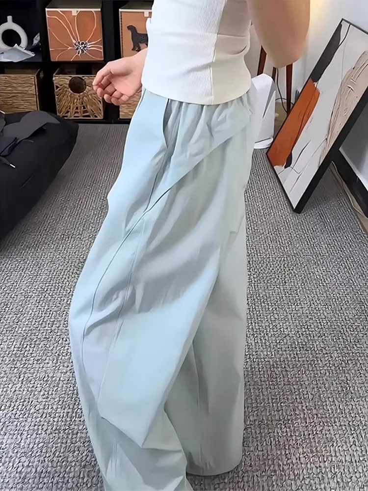 

Qui Dry нейлоновые широкие брюки свободного покроя, повседневные спортивные брюки для мужчин и женщин, американские брюки солдата Sle Knife