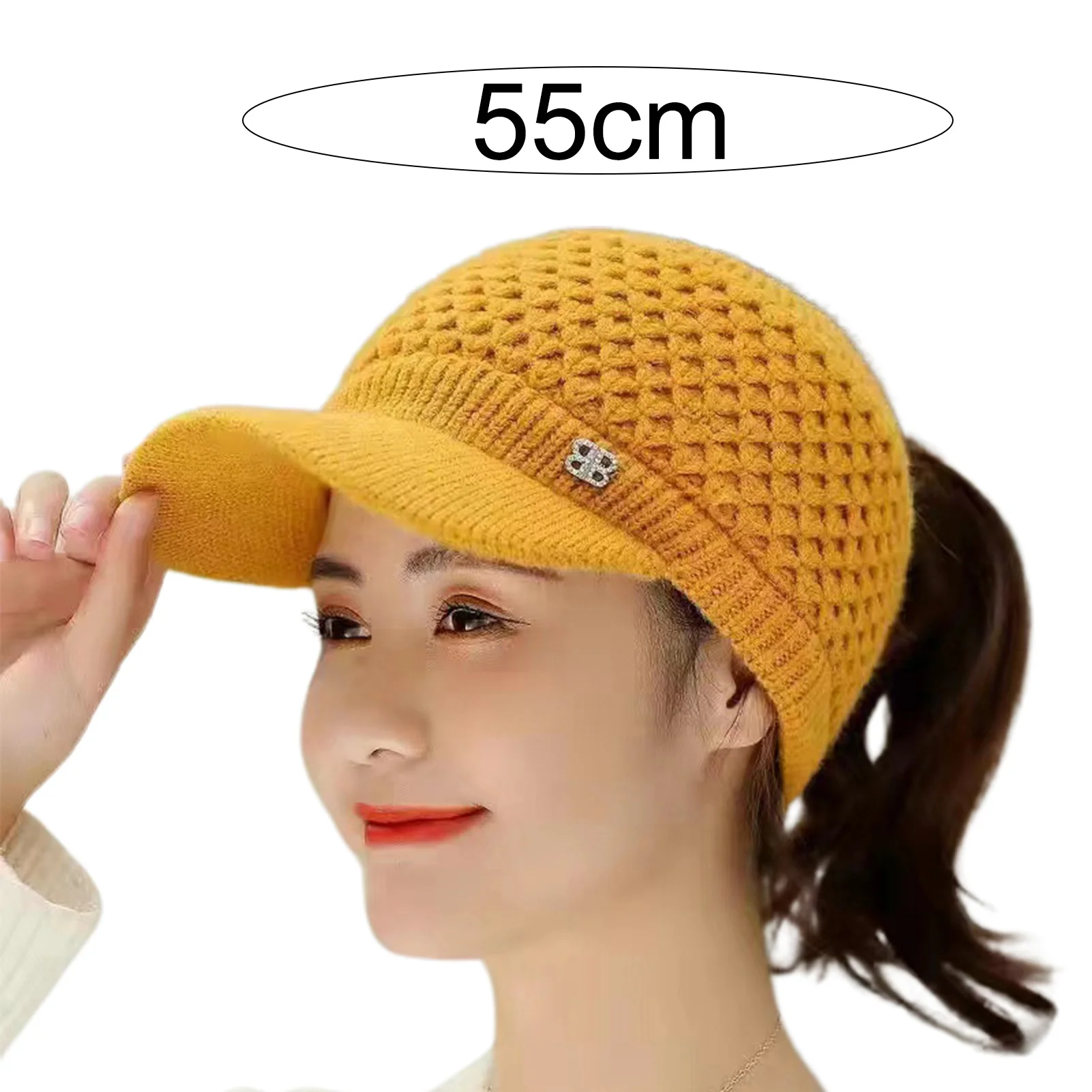 Cozy Fashion Winter Thermal Ladies Knit Cap Solid Color Ladies Hat Casual gorros Winter hat for Outdoor