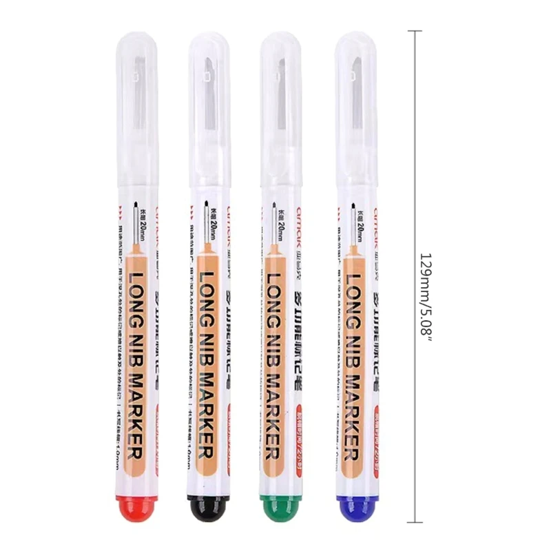 Pack of 5 กันน้ำ Long-Nib MARKER ปากกาหัตถกรรมปากกาสำหรับตกแต่งเฟอร์นิเจอร์ Dropship