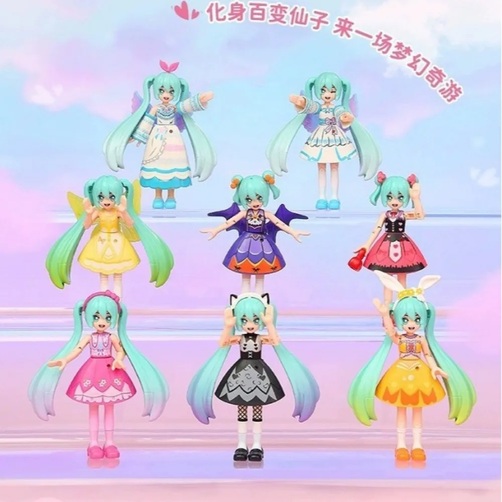 Keeppley Building Blocks Hatsune Miku เปลี่ยน Spirit ประกอบปริศนาของเล่นตกแต่งบ้านเครื่องประดับเด็กของขวัญ