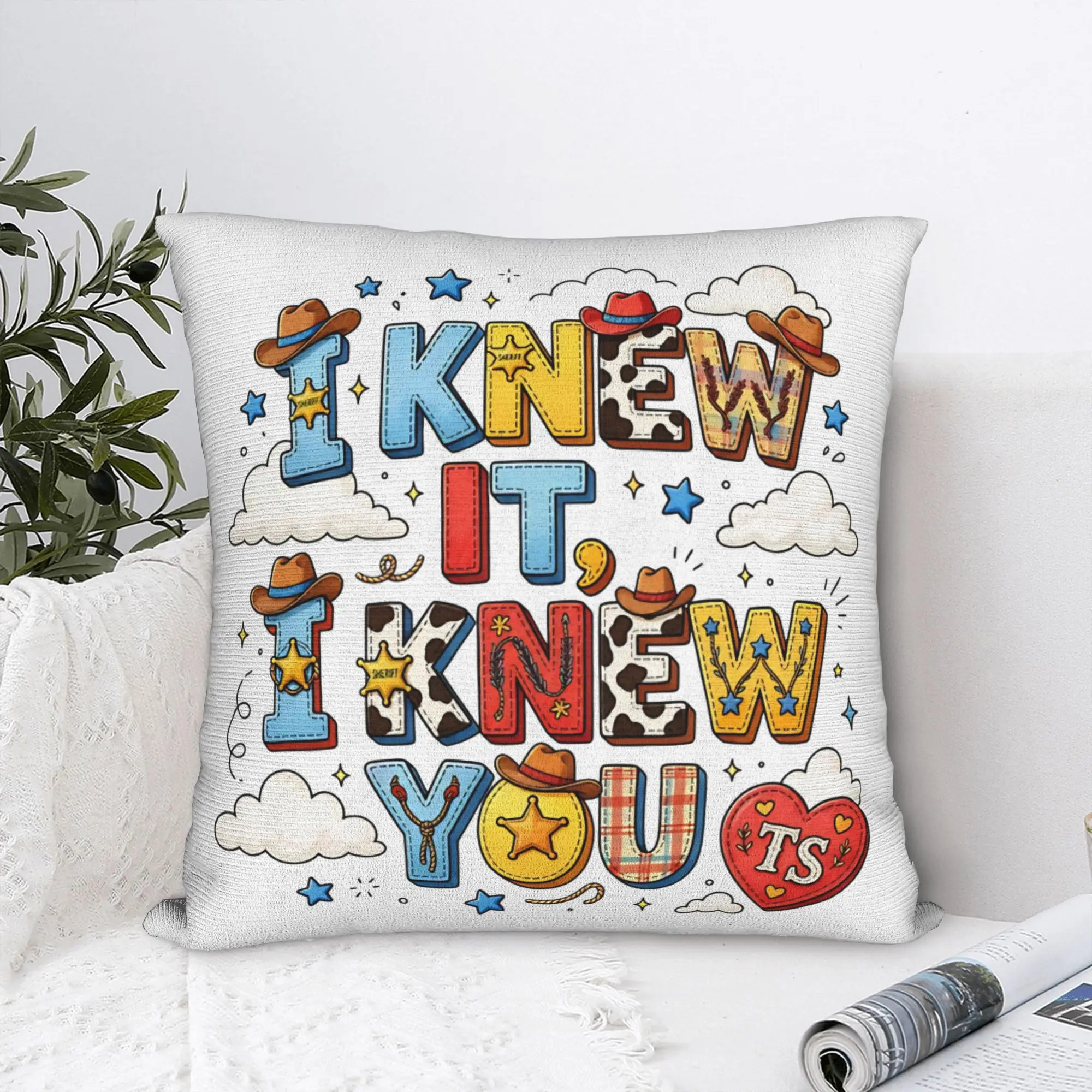 I Knew It I Knew You Square Pillowcases Polyester Living Room TS5 Cushion Case Cool Decorative Pillowcase 45*45