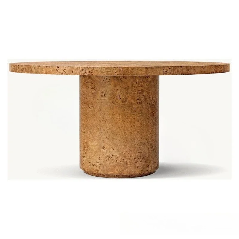 

Американский обеденный стол из массива дерева, круглый, современный, простой, в скандинавском стиле, для небольшой квартиры.