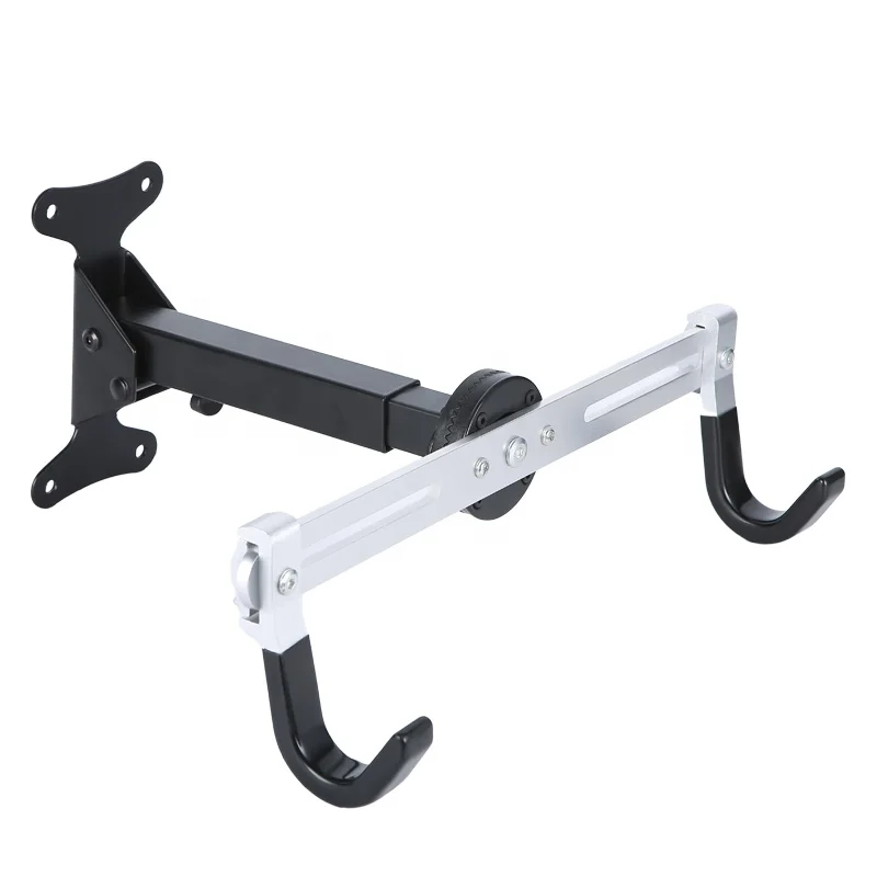 Hot Selling Bike Hanger Heavy Duty Mounted Bike Hook for Garage Wall Horizontal MTB Horizontal Storage Bike Rack