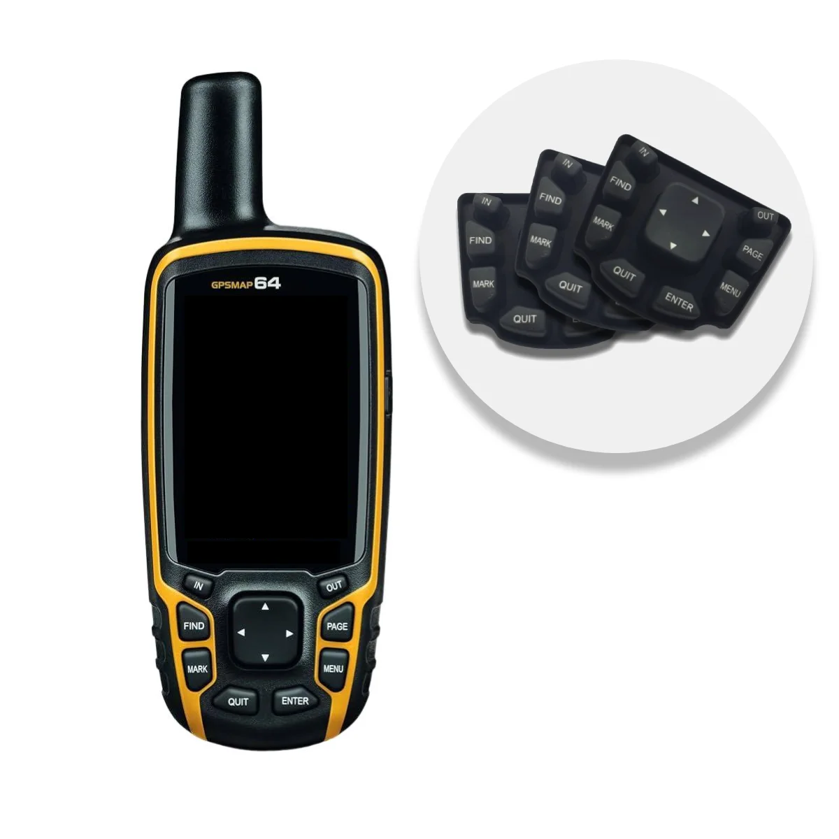 New Keypad Rubber Buttons Replacement Parts For Garmin GPSMAP 64 64s 64st OEM