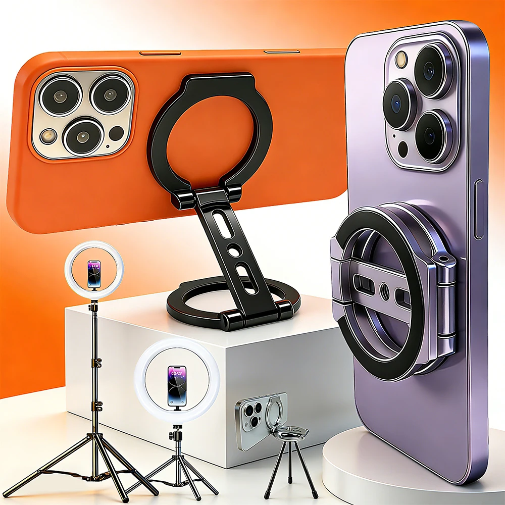 

For Magnetic Finger Clasp 3 Sections 1Pcs With a Tripod Double Sided Magnetic Suction Magnetic Suction Bearings Ultra Light And