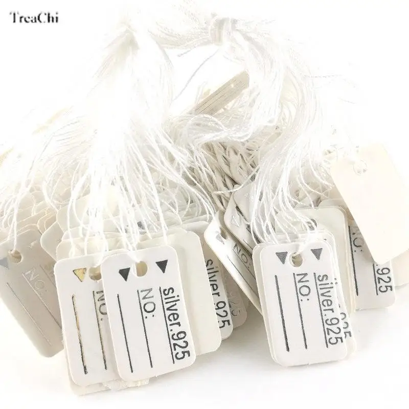 Retail Paper Jewelry Strung Tag Merchandise Clothing Jewelry Accessories Price Tag S G Convenient Strung Price Label