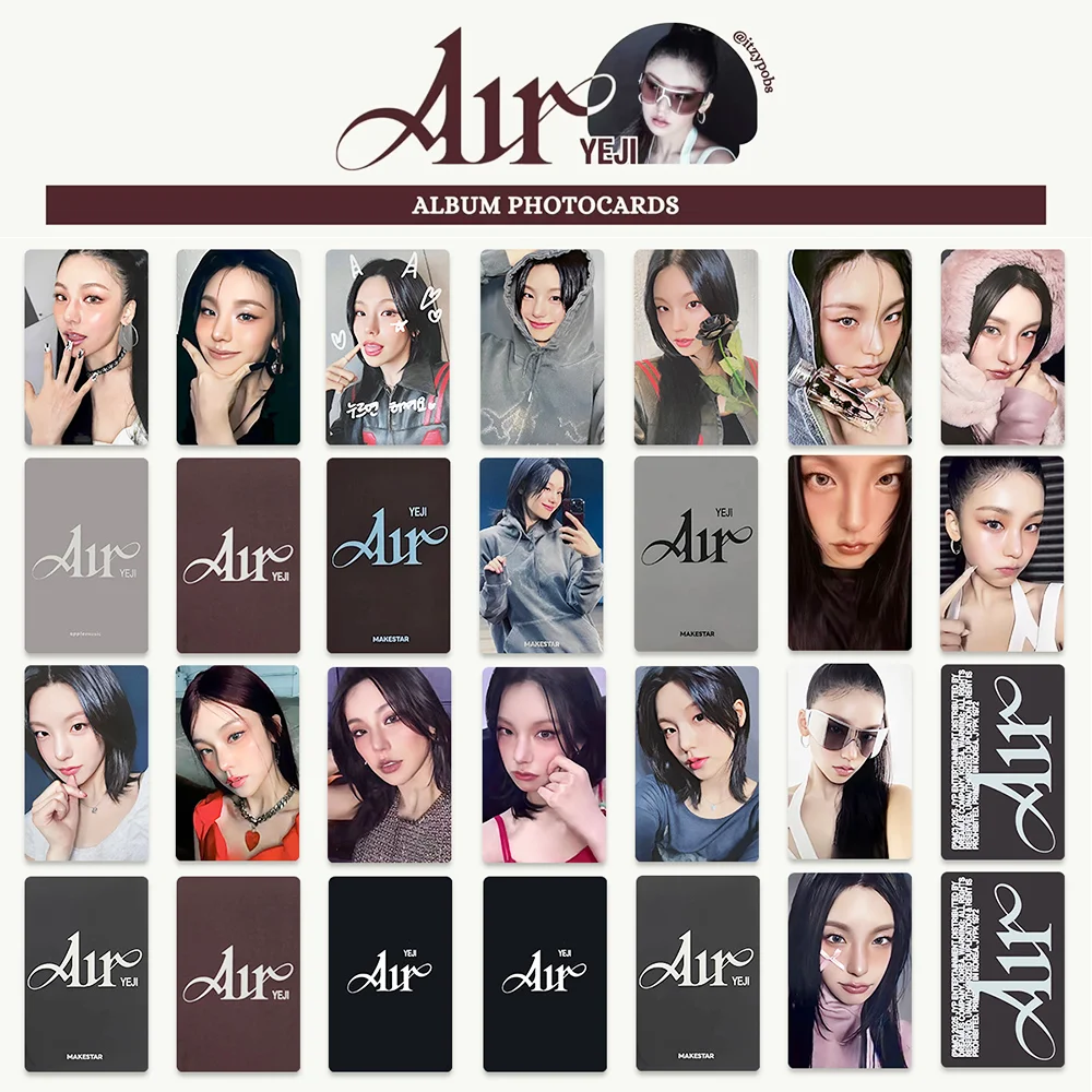 

Набор из 5/6 предметов KPOP ITZY YEJI SOLO, альбом AIR Photocard, стандартная версия. Карты для селфи YEJI LIA Коллекция фанатов