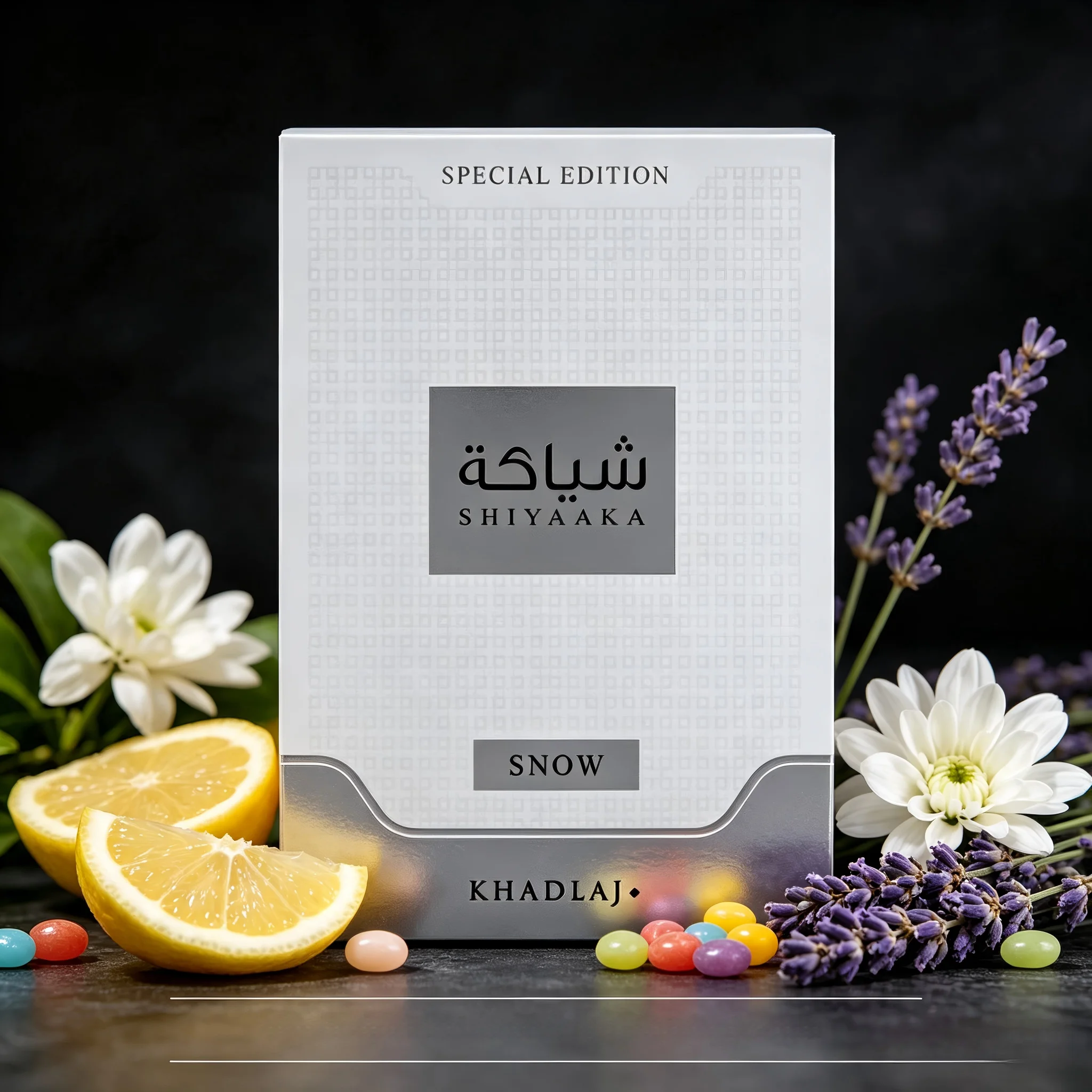 

Khadlaj Perfumes Shiyaaka Snow – Citrusy, Woody, Spicy, Aromatic – Eau De Parfum Spray-Long-Lasting Fragrance for Men, 3.4 Ounce / 100 ml