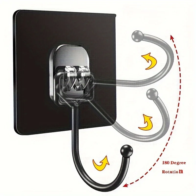 50/30/20/10pcs Strong Adhesive Wall Hooks - No-Drill, Traceless Installation, Kitchen and Bathroom Organization, Self-Adhesive