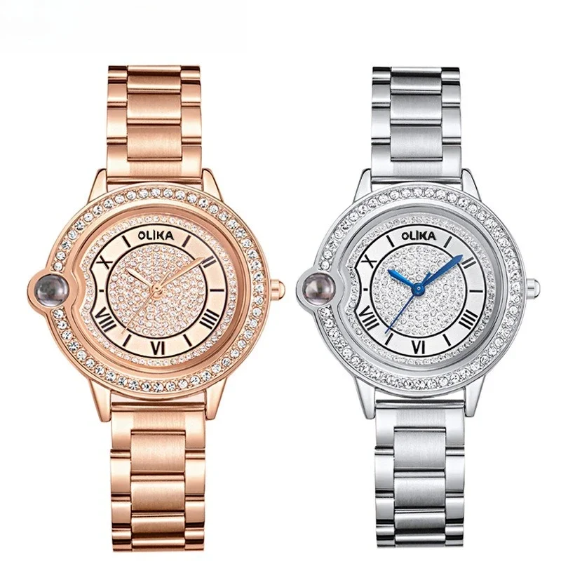 

Лидер продаж, модные женские часы Love Confession, воздушный шар, свет, роскошный водонепроницаемый стальной ремень с бриллиантами, кварцевый