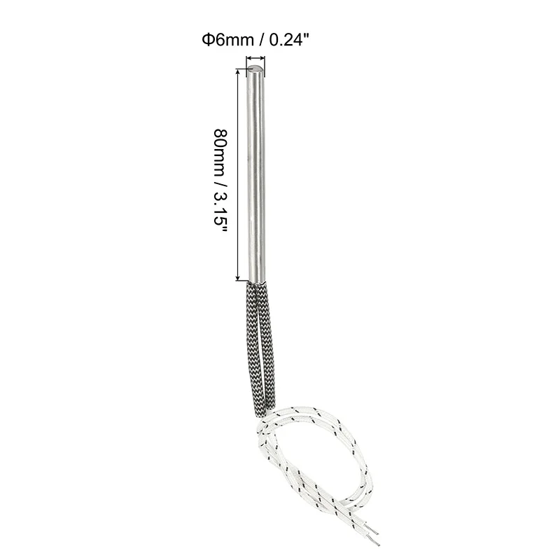 Cartridge Heater 220V 100/150/120/200/350/500/600W Stainless Steel Heating Element Tubular Electric Hot Rod for Heating Furnaces