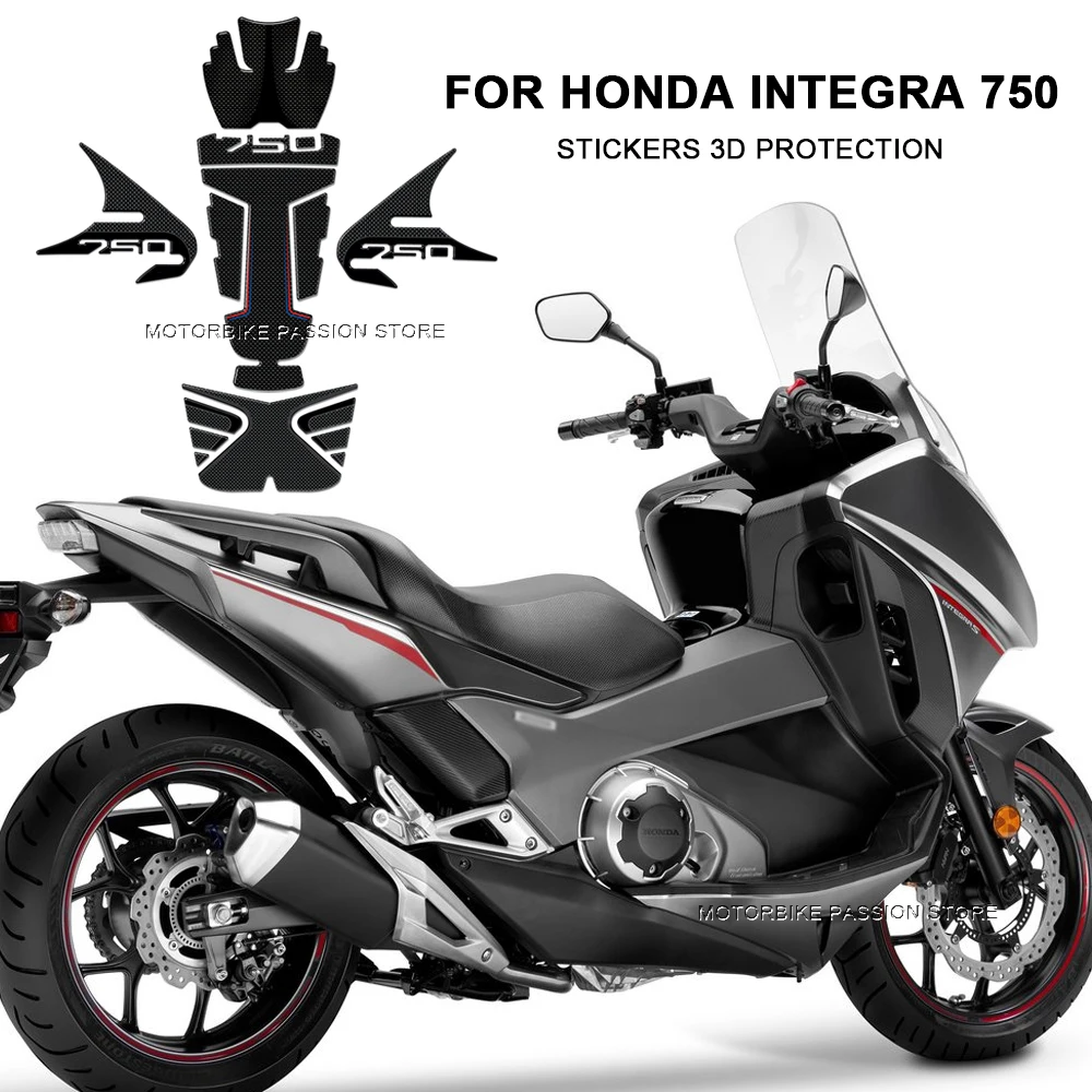 For Honda Integra 750 Motorcycle 3D Gel Decals Accessories Fuel Tank Decorative Protective Stickers kit Waterproof