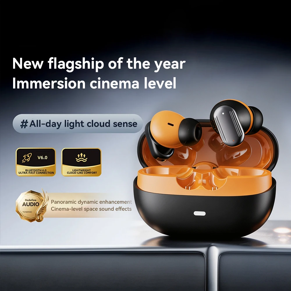 2026 New Bluetooth Headset Wireless Sport HiFi 9D Stereo Heavy Bass Game Earphone With Mic HD Call Life Waterproof Birthday Gift