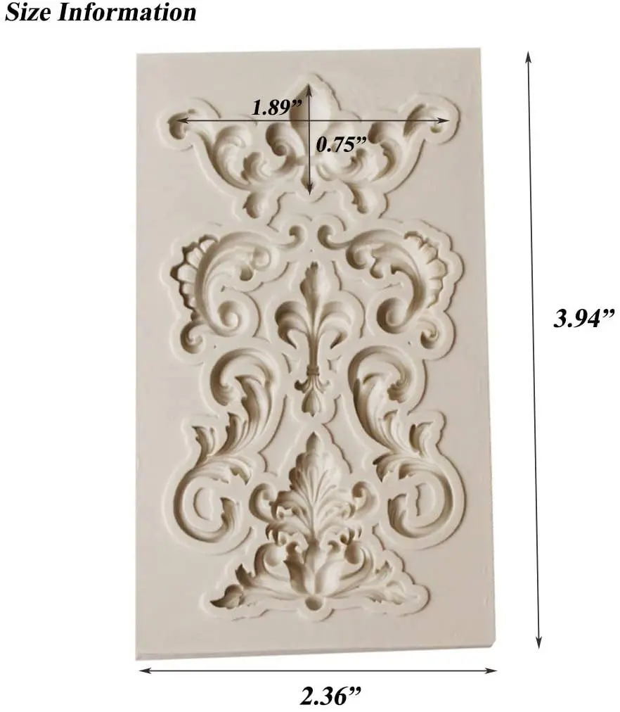 1 Piece Lace Vine Border Silicone Resin Molds Cake Decorating Tools Pastry Kitchen Baking Accessories Fondant Cake Molds