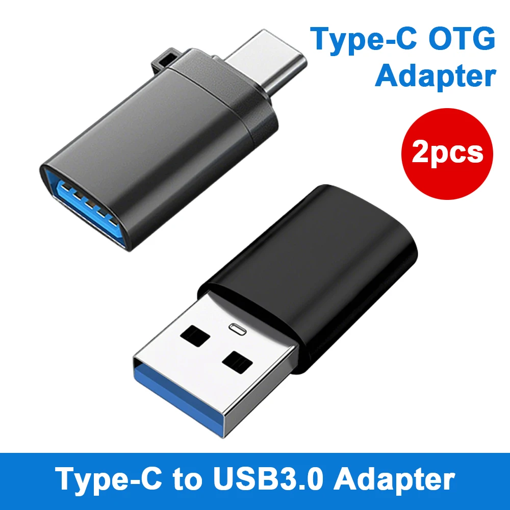 

2PCS USB 3.0 To Type C OTG Charger Adapter Connector Type-C to USB Male To Type-c Adapt Converter for PC MacBook xiaomi ipad