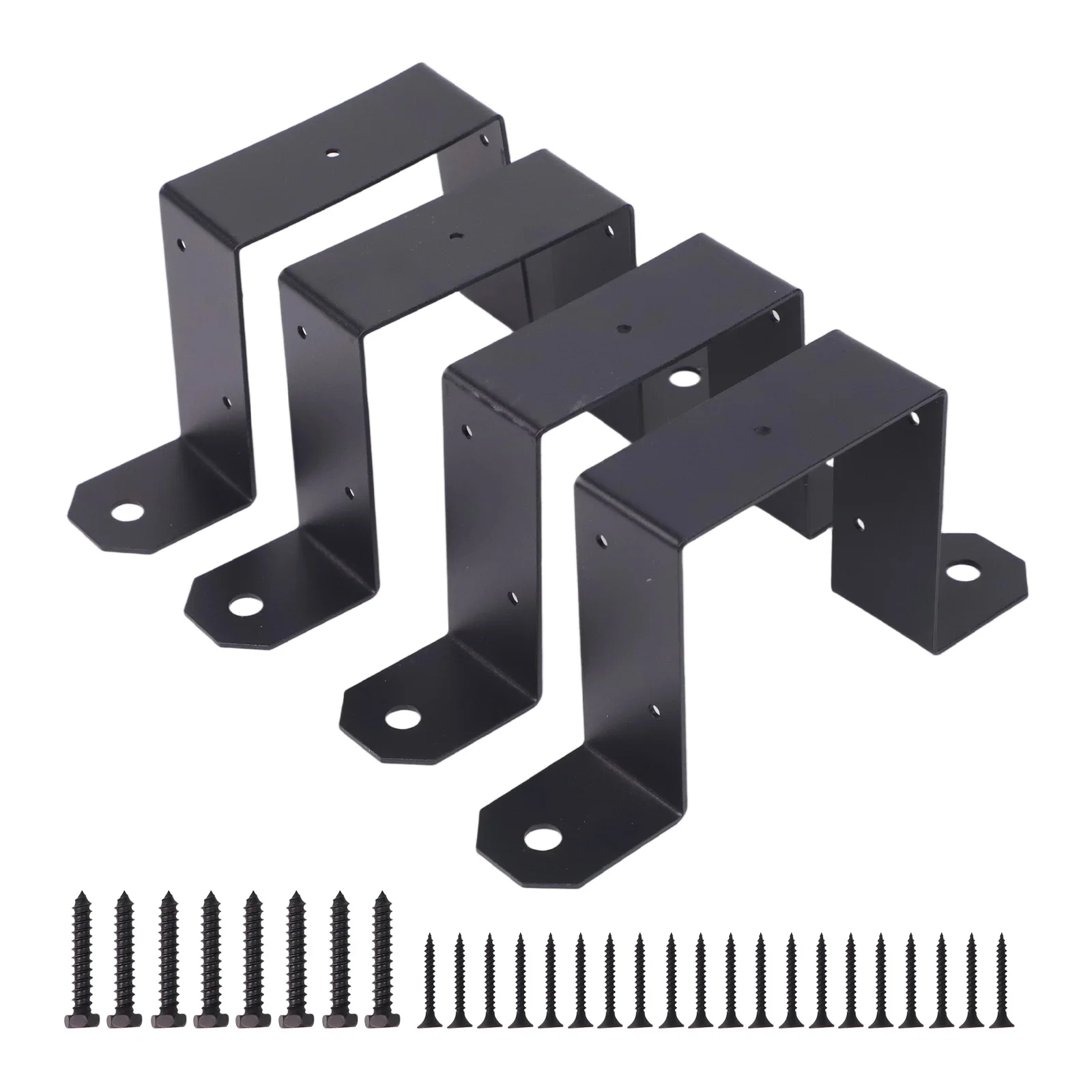 Easy Install Fence Post Ties Support 4x4 Size 4x4 Fence Post Brackets Rust Resistant Finish Sturdy Fence Connections