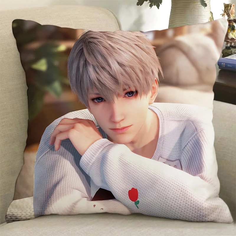 Game Love and Deepspace Merch Xavier セイヤ 심성훈 Cosplay Pillowcase Soft Throw Pillow Inner Covers Two Sides Customizable Gifts