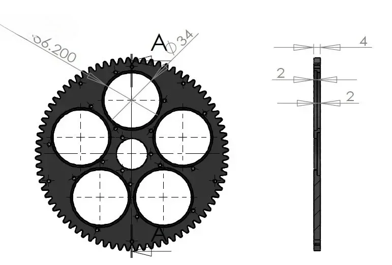 QHYCFW2-S Elektrisches Filterrad Elektrisches Teleskop-Filterrad