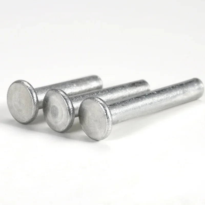 M2 M2.5 M3 M4 M5 M6 M8 Aluminium Solid Rivet Flat Head Hand Percussion Punch Self-plugging Fixed Rivets