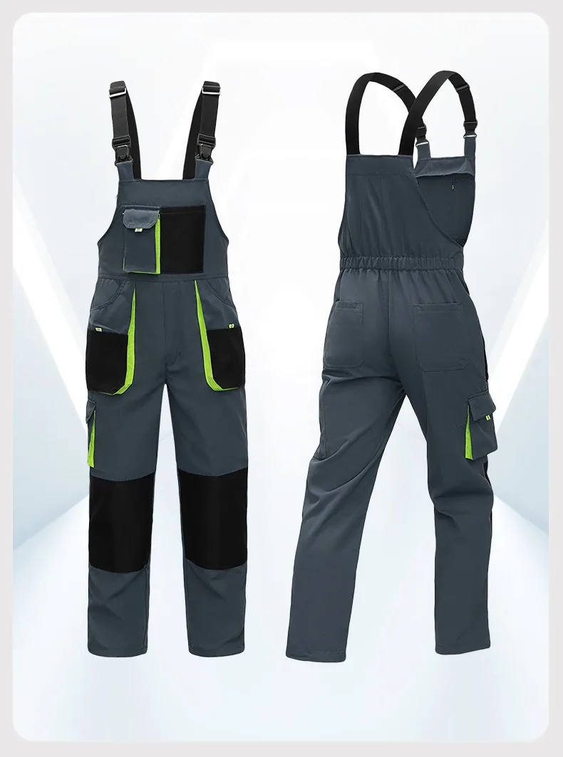 Salopette pour hommes de haute qualité, grande combinaison multi-poches, barboteuse résistante à l'usure, vêtements de Protection du travail en usine, costumes de travail pour hommes