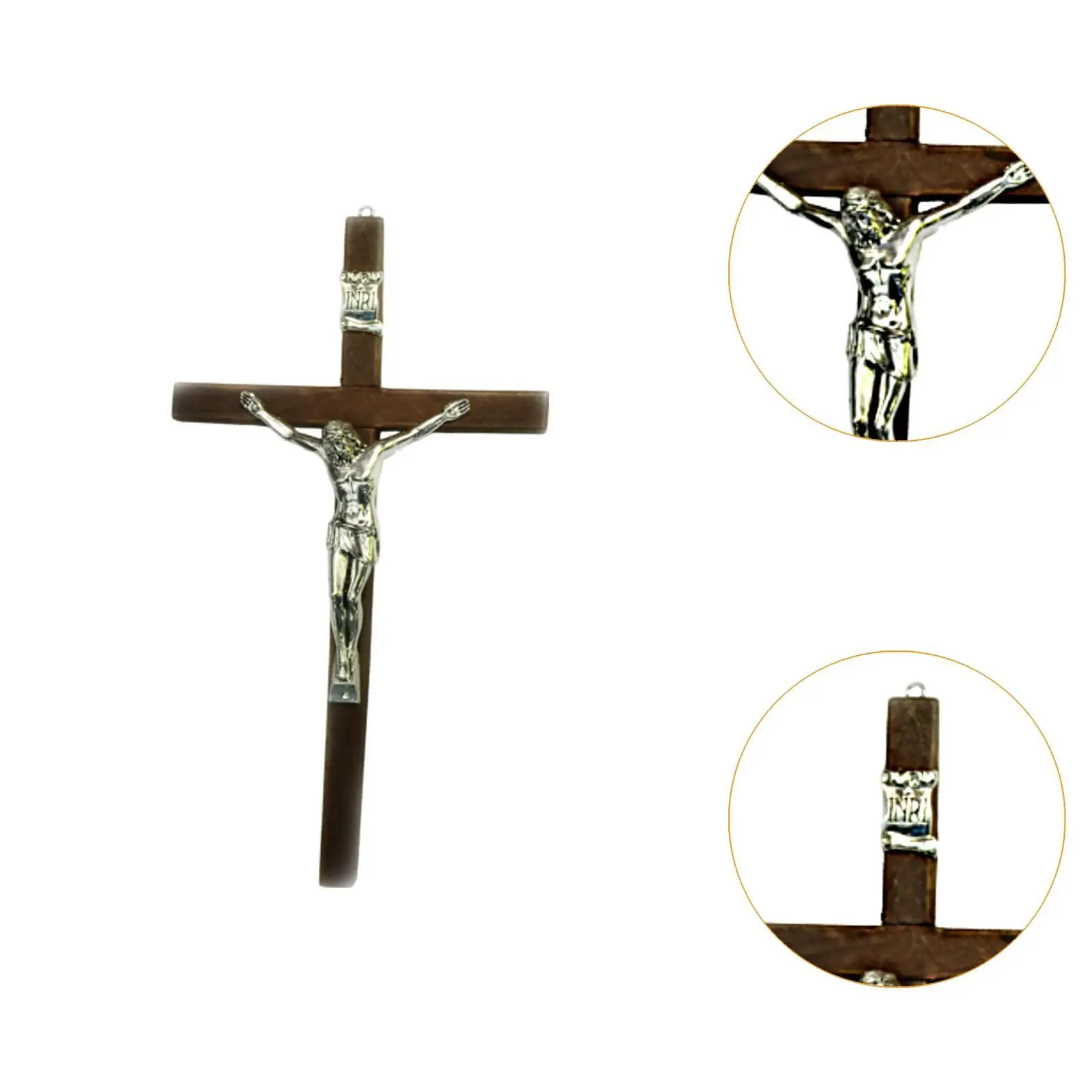 Wall Crucifix Cross Wooden Jesus Figurine Home Decoration Ornament for Interior House Decoration and Devout Gift Wall Crucifix Cross Wooden Jesus Figurine Home Decoration Ornament for Interior House Decoration and Devout Gift