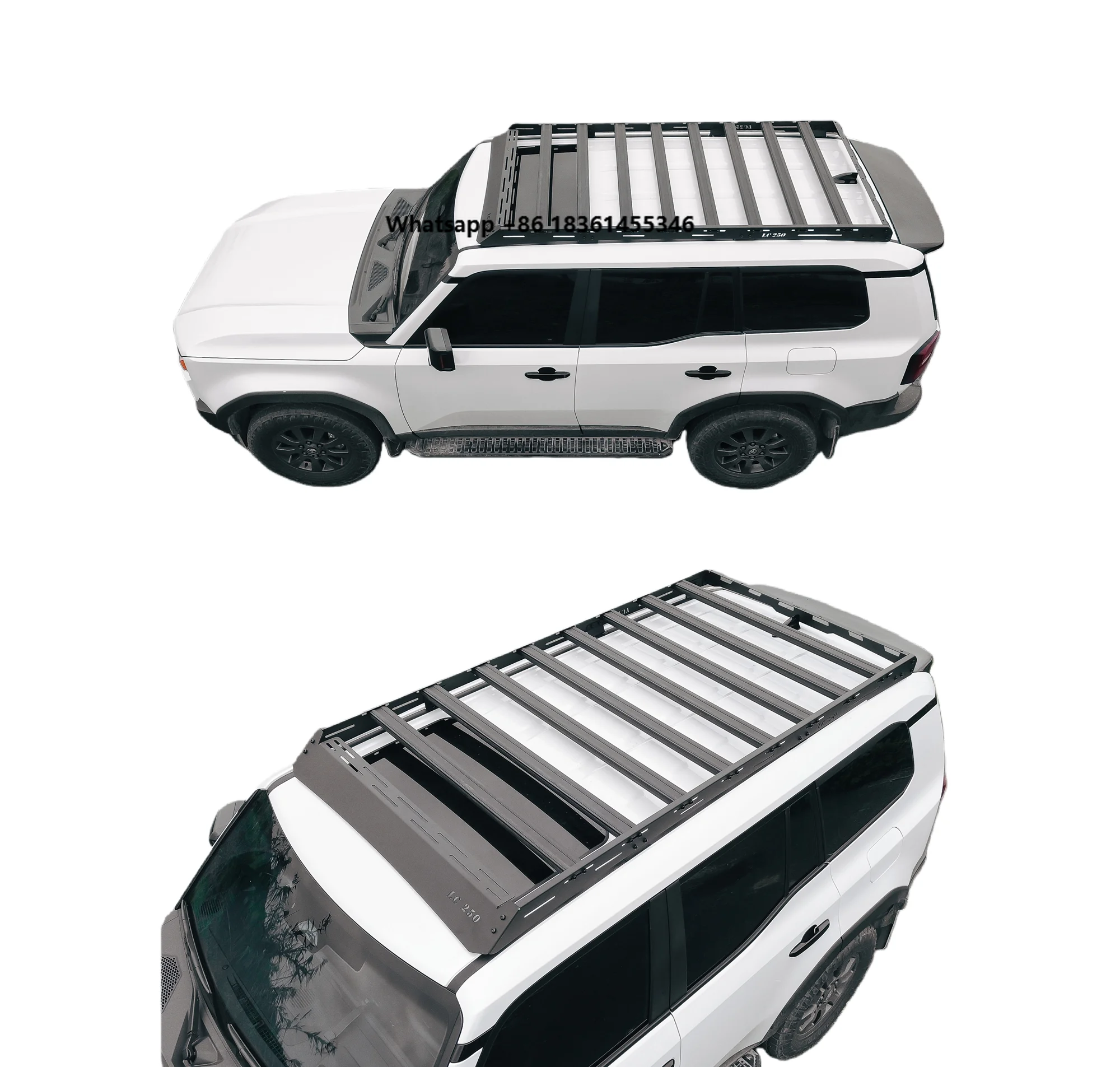 

Car Roof Rack Roof Basket Roof Platform Car Carrier With Side Ladder Side Box for Land Cruiser LC120 LC150 LC200 LC300 FJCruiser