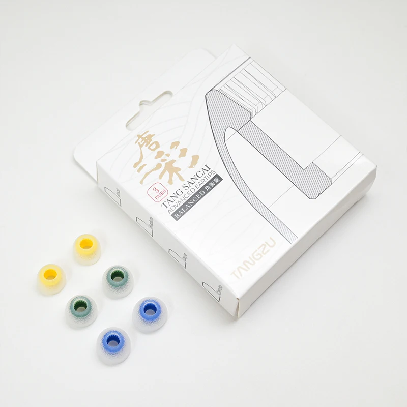 تانغزو تانغ سانكاي عزل الضوضاء سيليكون الأذن نصائح لينة سماعات الأذن غطاء تحسين وضوح ل وان ER SG/الأميرة تشانغل/MK4 IEM