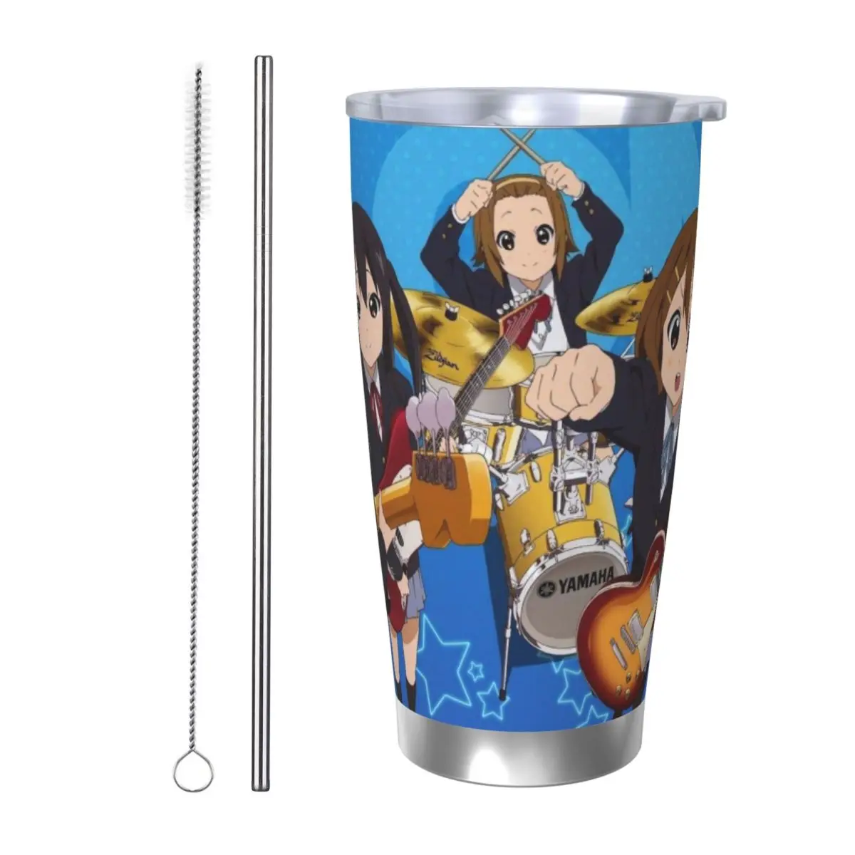 Japanese Anime K-On! 20oz Stainless Steel Insulated Thermal Coffee Car Cup Cold Hot Mugs Vacuum Flask