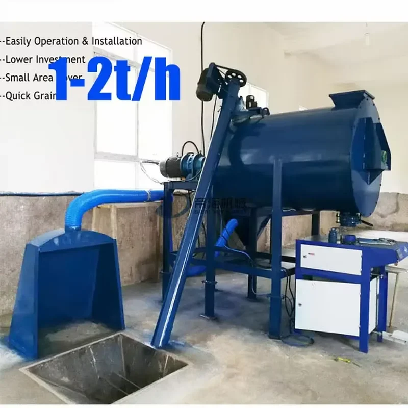 Factory Price Ceramic Tile Adhesive Cement Mixing Plant Factory Dry Mortar Processing Machine With Ribbon Screw Powder Mixer