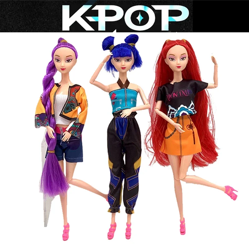 NEW Merchandise Rumi Mira Zoyi Character Figurine Birthday Gift Fan Club Gifts 11 Joints Are Movable Kpop Demon Hunters Action