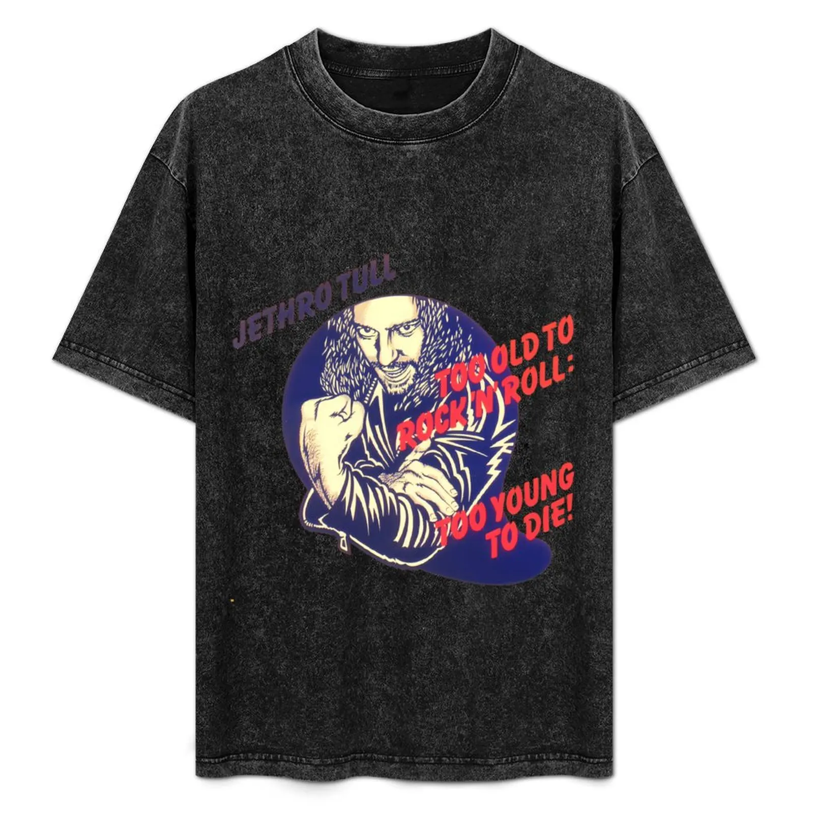 Camiseta Jethro Tull Too Old to Rock and Roll: Too Young to Die, tamanho grande, estilo street