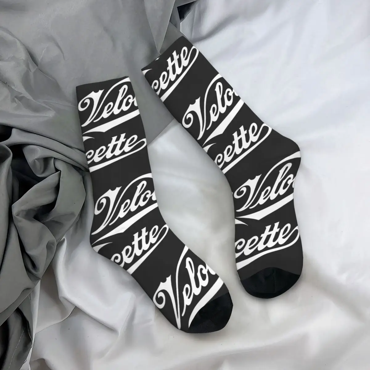 Calcetines de compresión de estilo Hip Hop para hombre y mujer, calcetín Unisex con estampado de Velocette, Harajuku, divertido y novedoso