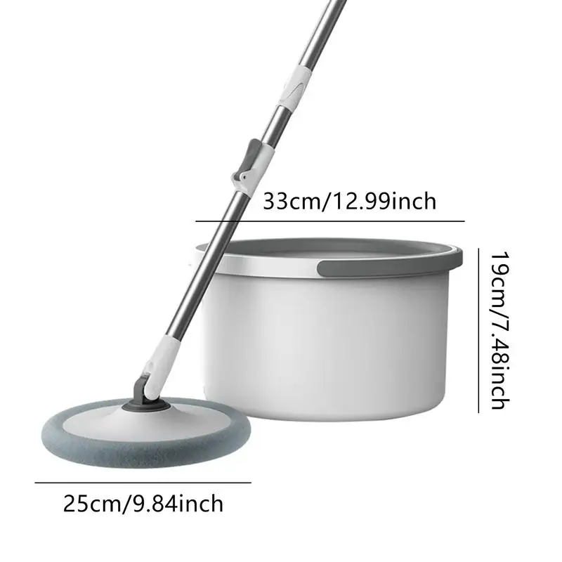 Microfiber Spin Mop And Bucket System Mop And Bucket With Wringer Set Spinning Mops For Floor Cleaning Support Self Separation