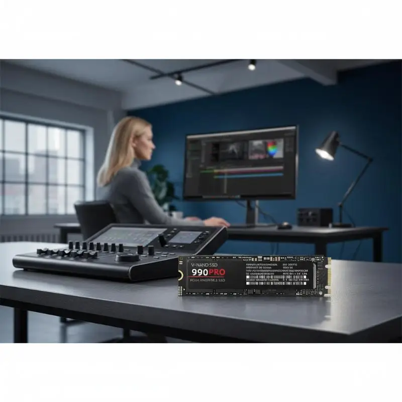 

1Pcs PCIe 4.0 M.2 2280 Internal Solid State Hard Drive TLC NVMe HDD Hard Drive Laptop Desktop SSD 990PRO Solid State Drive