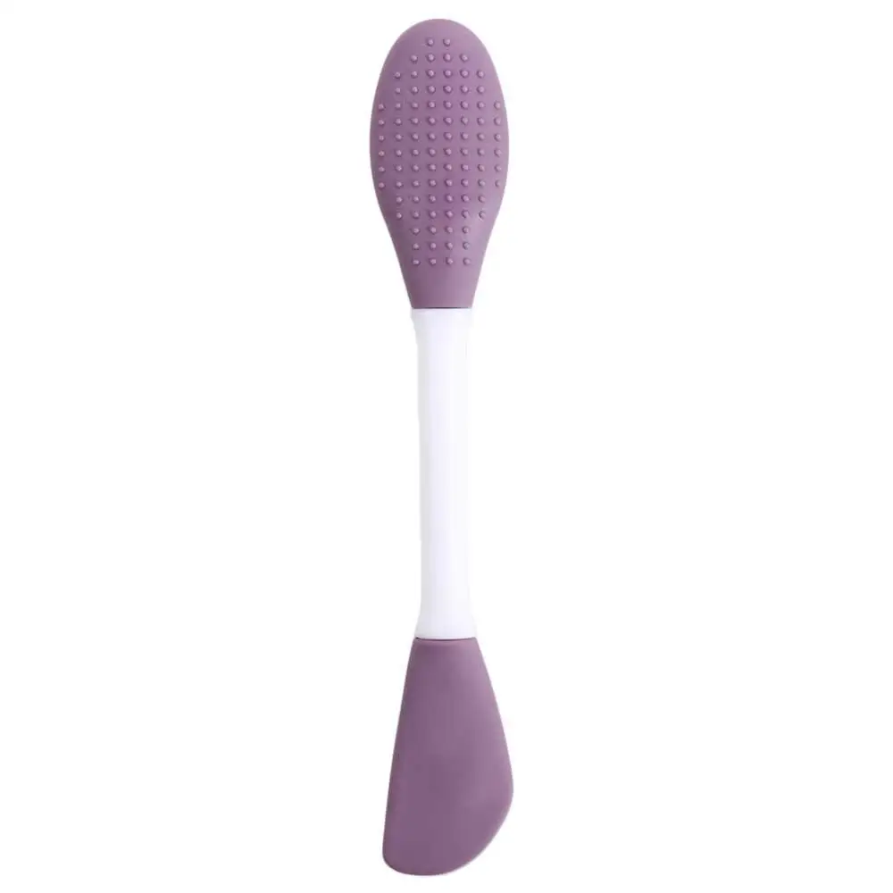 Exfoliator Skincare Applicator Facial Soft Beauty Makeup Brush Silicone Face Mask Brush Double Head Brush Deep Cleaning Tools