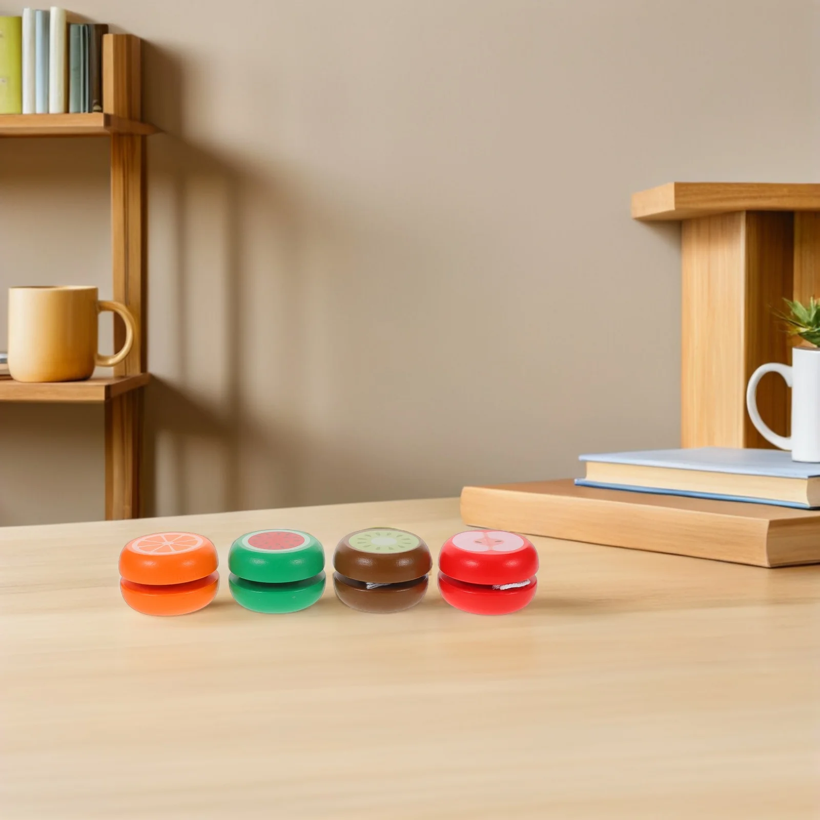 

4Pcs Wooden Yo Yo for Kids - Adorable Animal Design Beginner Responsive Yoyo - Smooth Wood String Ball - Party Favor Classroom